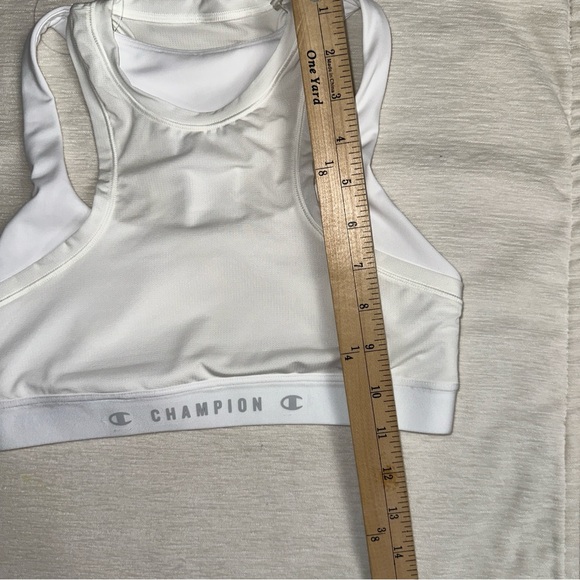 Champion Sports Bra Womens XS White Absolute Mesh Moderate Impact Double Dry NWT - Picture 6 of 8